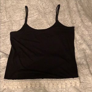 Black tank top
